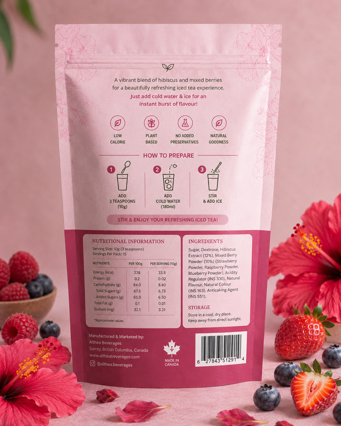Hibiscus Berry Iced Tea